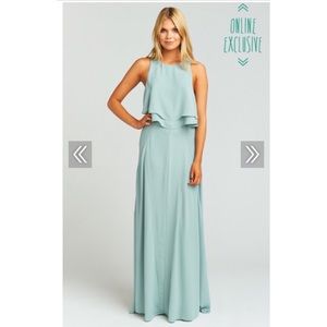 Show Me Your Mumu-Silver sage, sm, crop & skirt